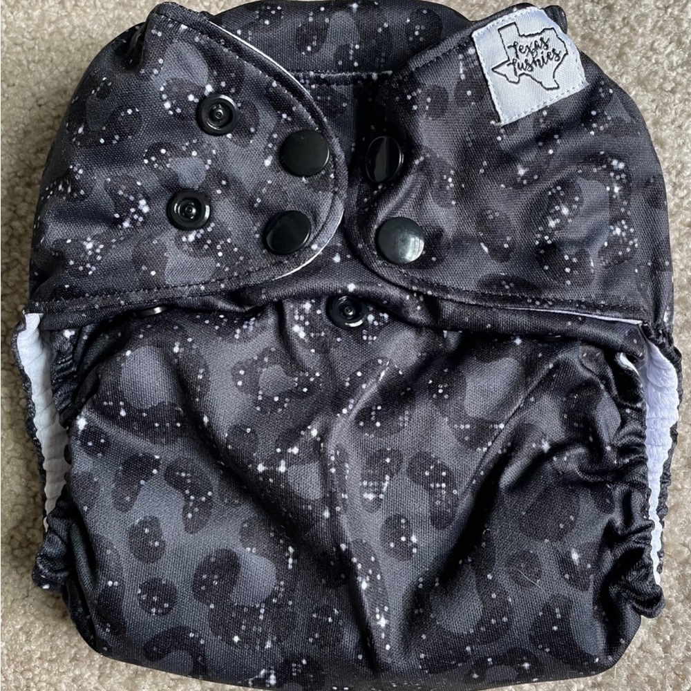 Black Cloth Diaper
